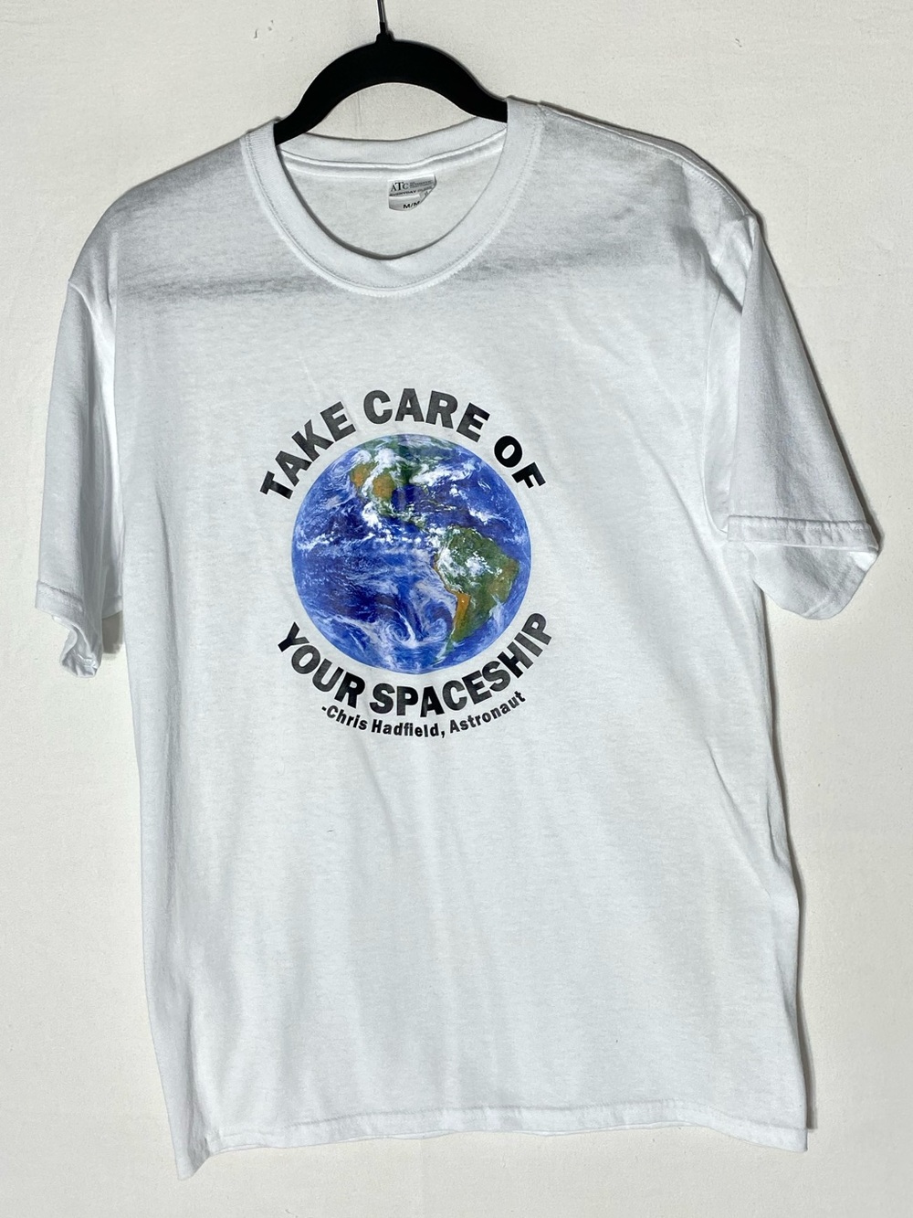 Chris Hadfield Astronaut Take Care Of Your Spaceship Graphic T Shirt Size M